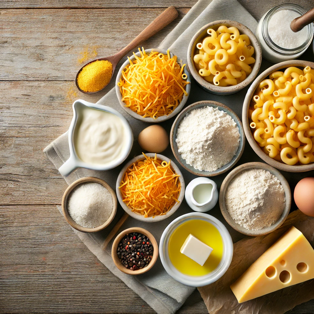 ingredients of the mac and cheese

